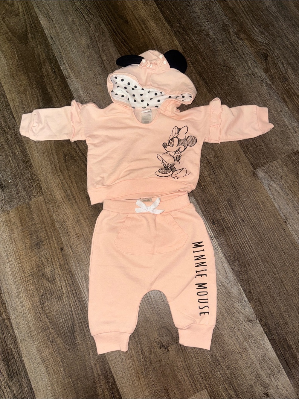 Disney Peach Minnie Hoodie and Jogger Set
